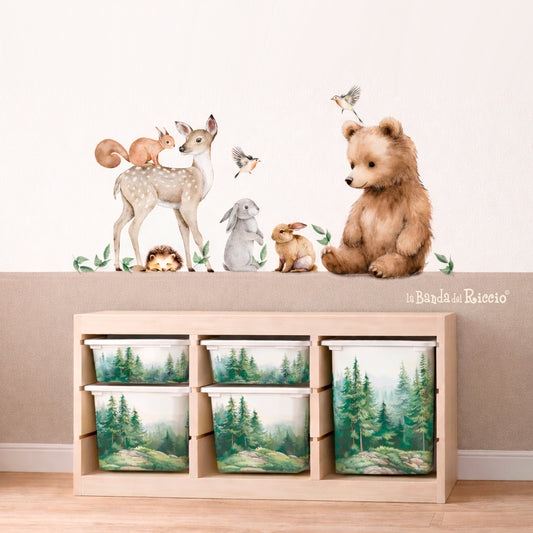Adesivi per Contenitori IKEA Trofast Il Bosco