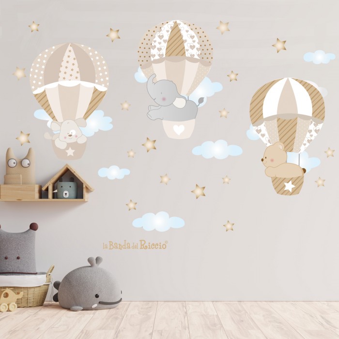 Sticker Design vi presenta Adesivi murali bambini nuvole da