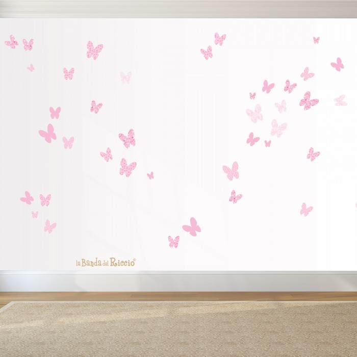 Adesivi murali Le Farfalle - Farfalle adesive per la cameretta