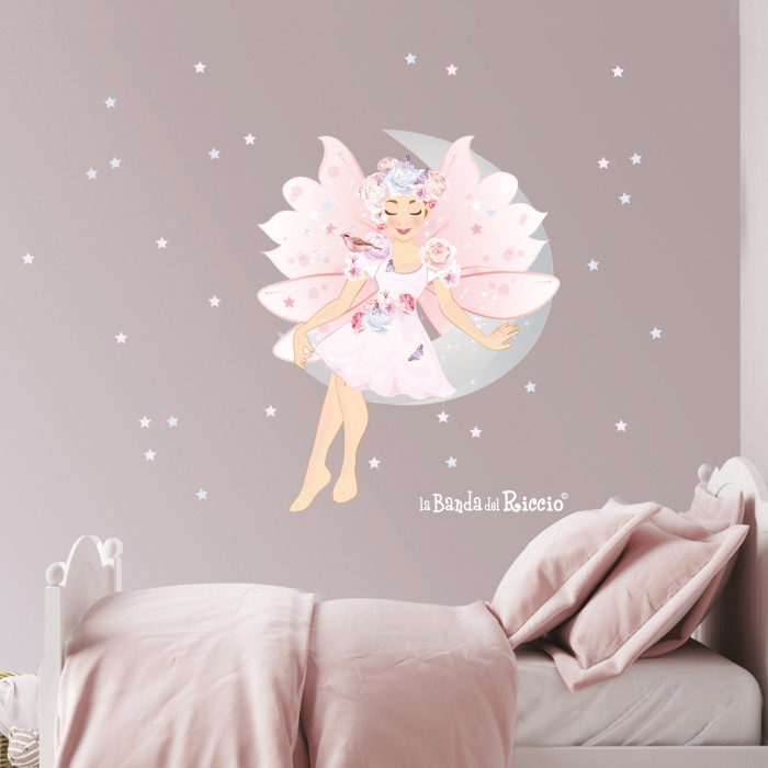 adesivi murali per bambina Fata della luna