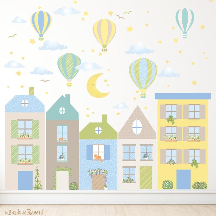 Little Houses and Hot air Balloons