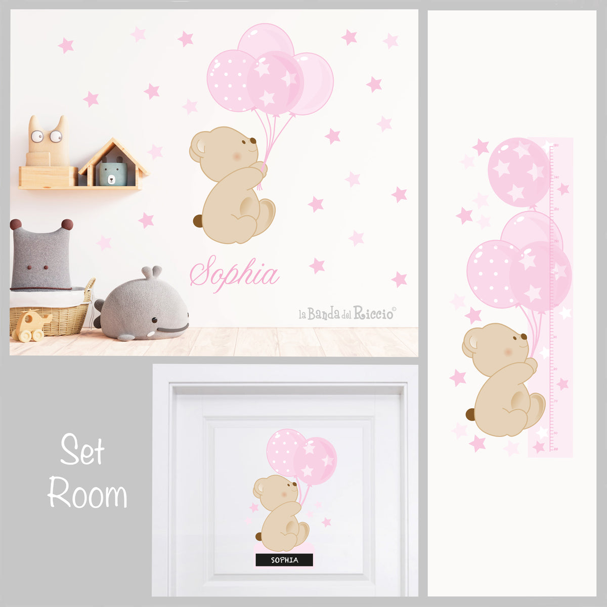 Set Room Bear Balloons