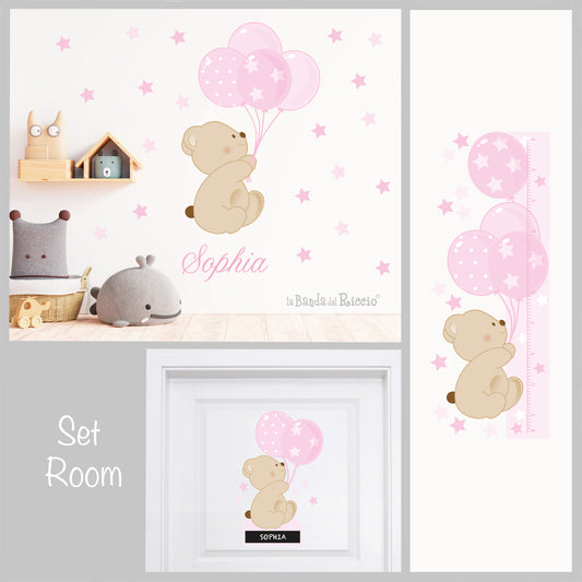 Set Room Bear Balloons