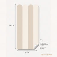 Self-Adhesive Solid Scalloped Wainscoting