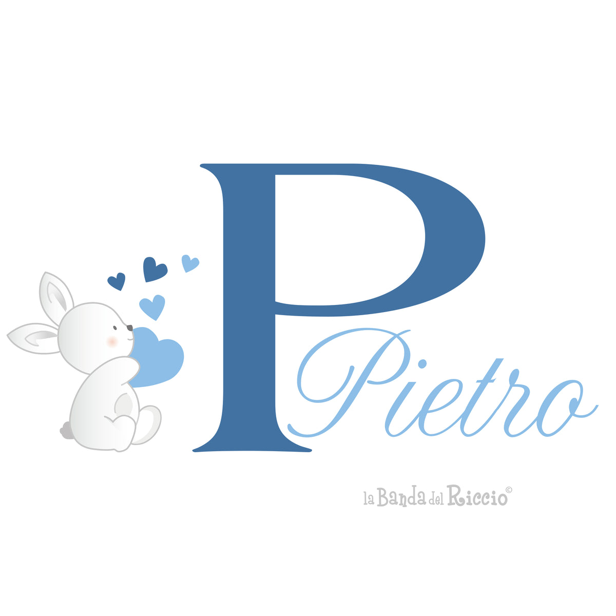 Nome personalizzato con Coniglietto