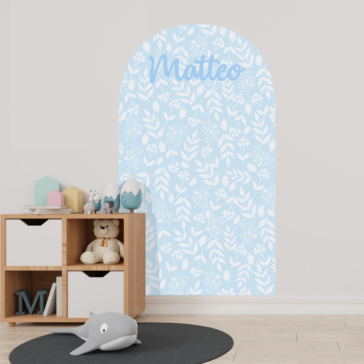 Arco Boho con fiori e piante