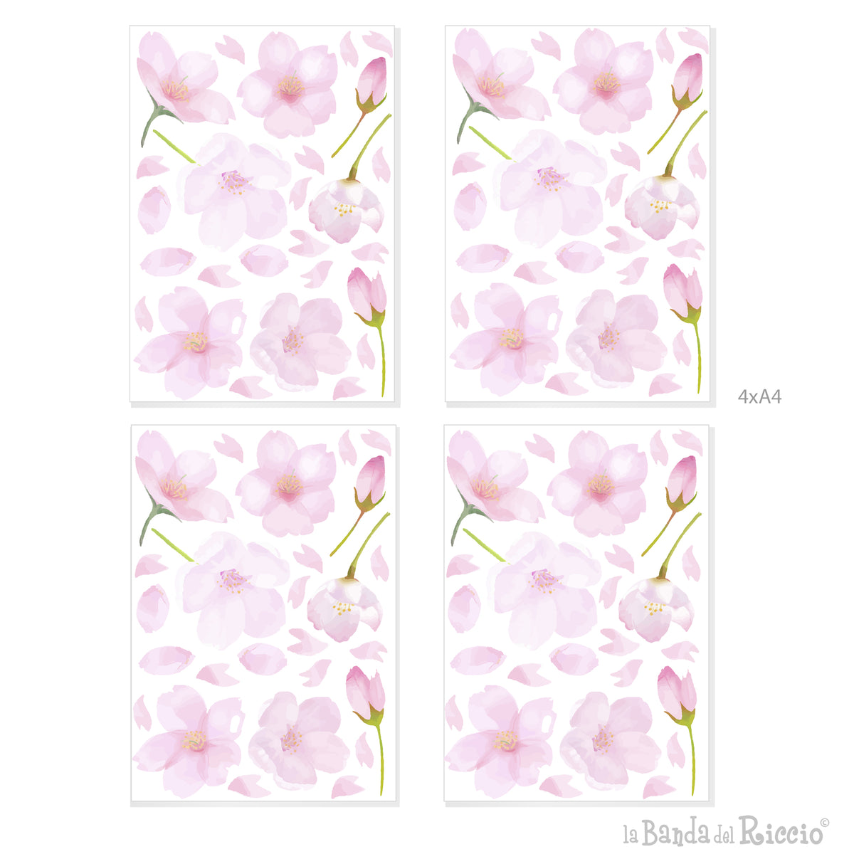 Peach Blossom Pattern Stickers