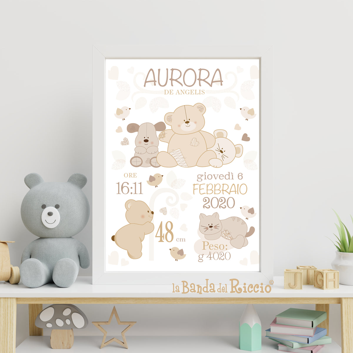 Quadretto nascita I Cuccioli