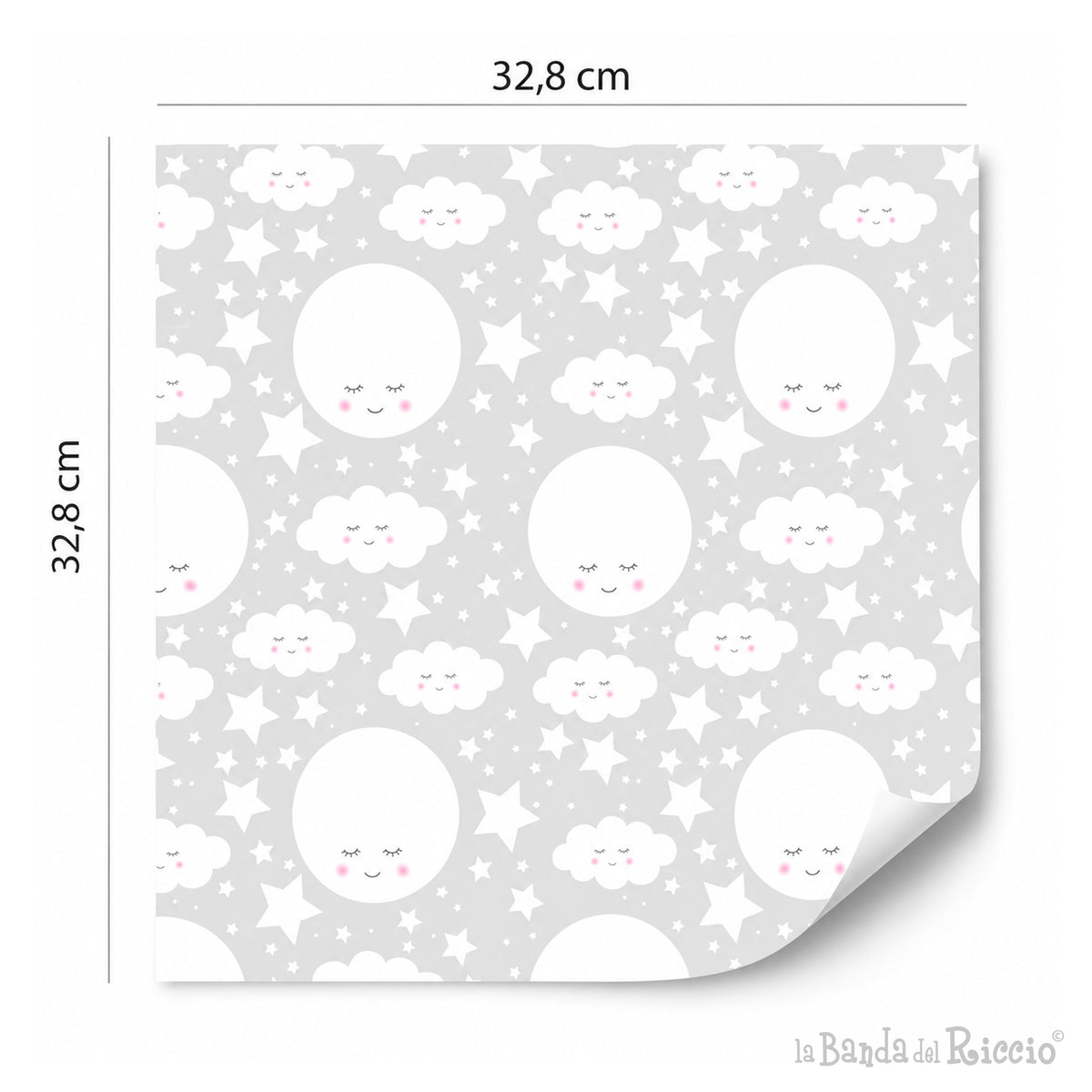 Carte adesive decorative per mobili IKEA KALLAX la Luna Sognante