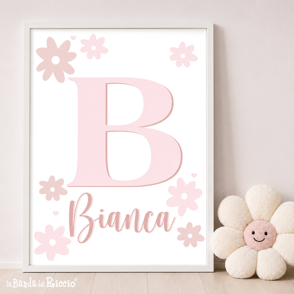 Personalised Girls’ Nursery Prints with Name | Daisies