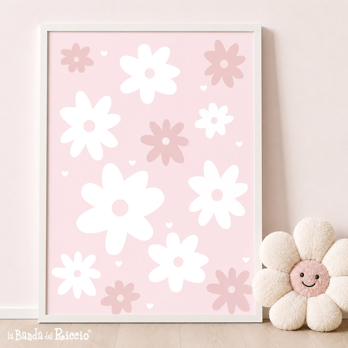 Personalised Girls’ Nursery Prints with Name | Daisies