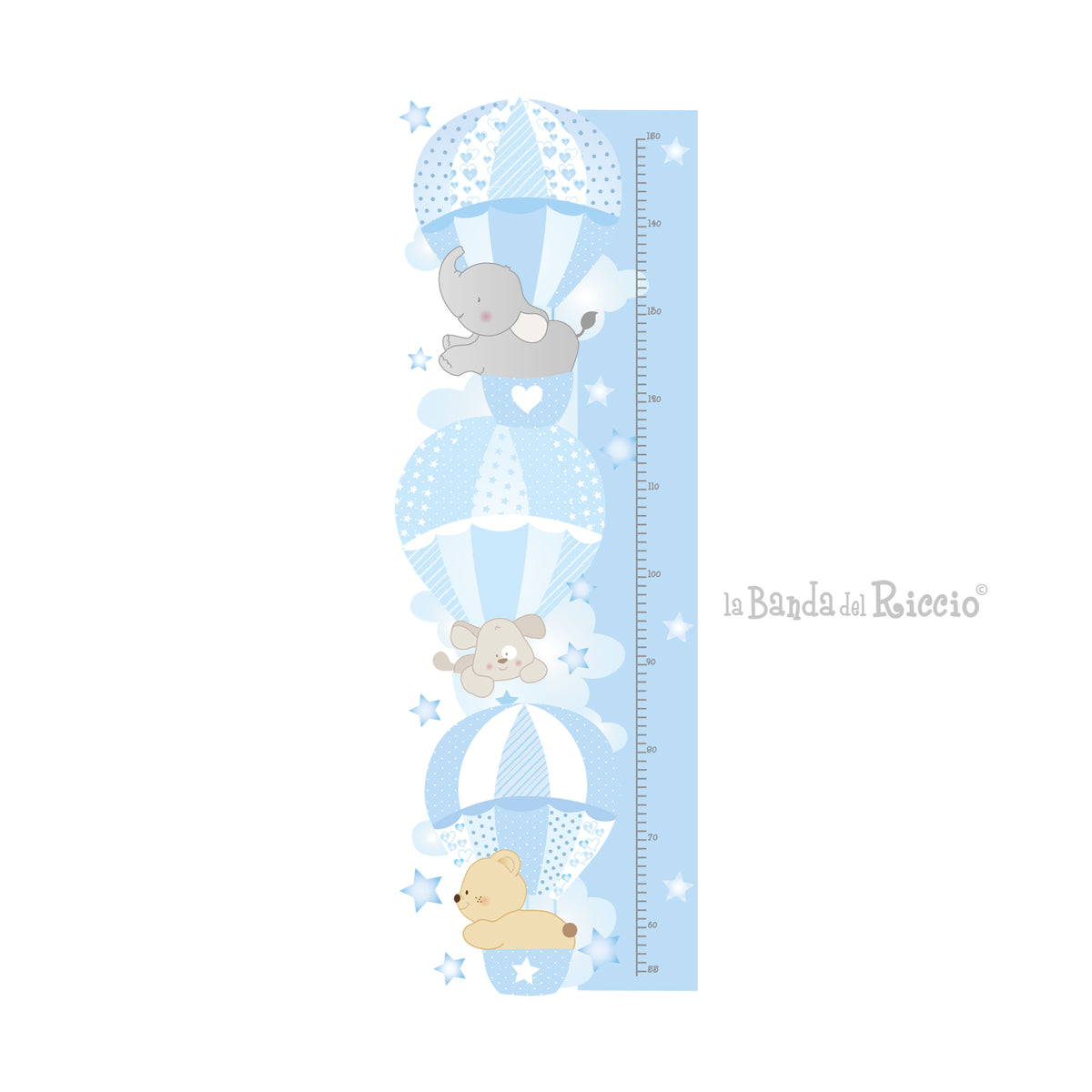Hot Air Balloons 3 height chart