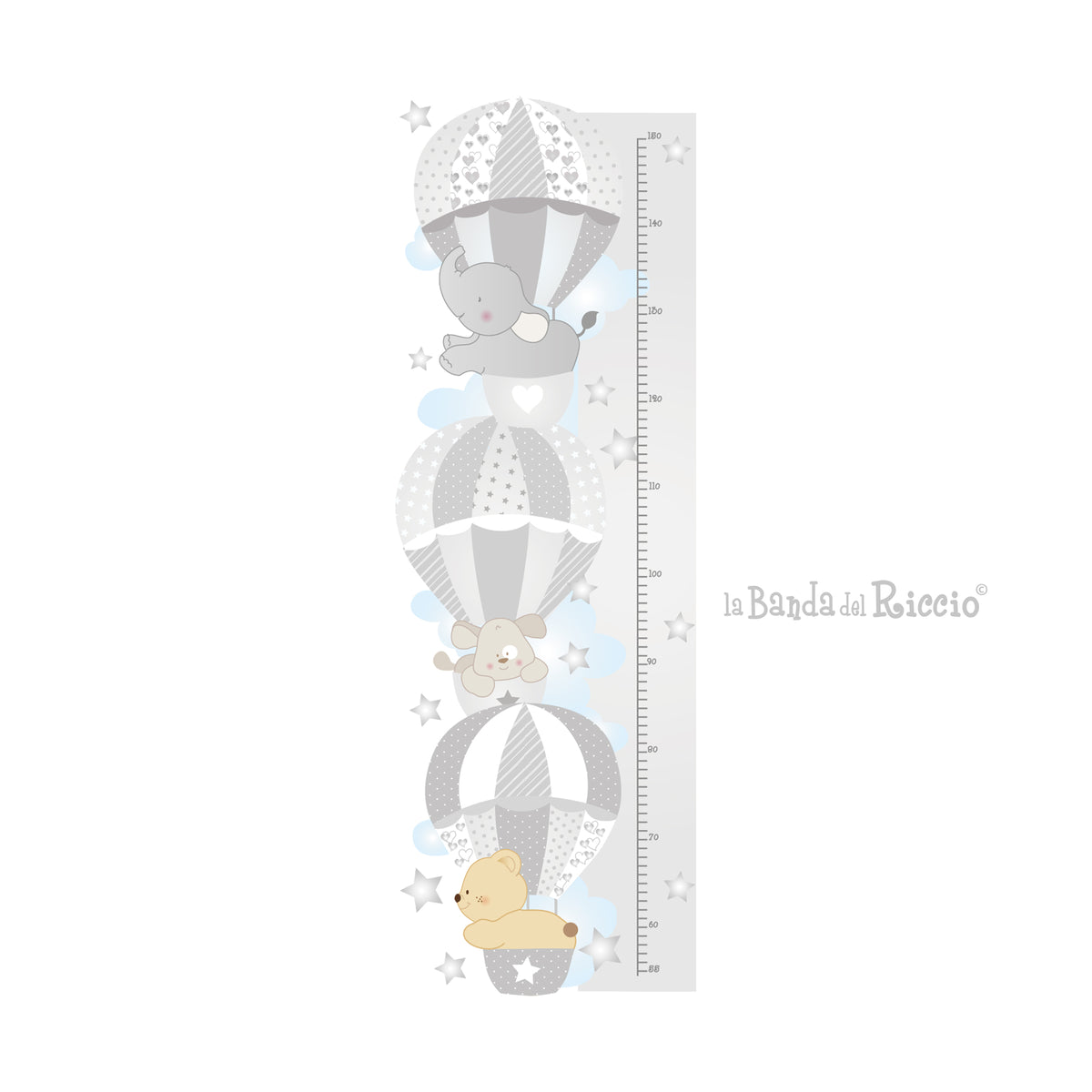 Hot Air Balloons 3 height chart