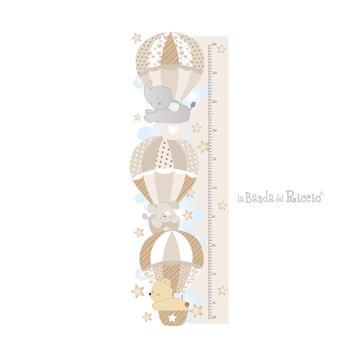 Hot Air Balloons 3 height chart