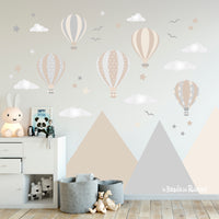 Adesivi murali Hot Air Balloons