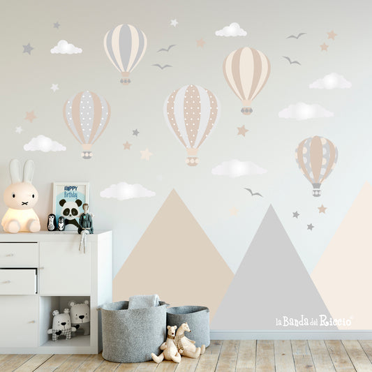 Adesivi murali Hot Air Balloons