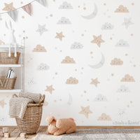 Little Clouds and Stars pattern