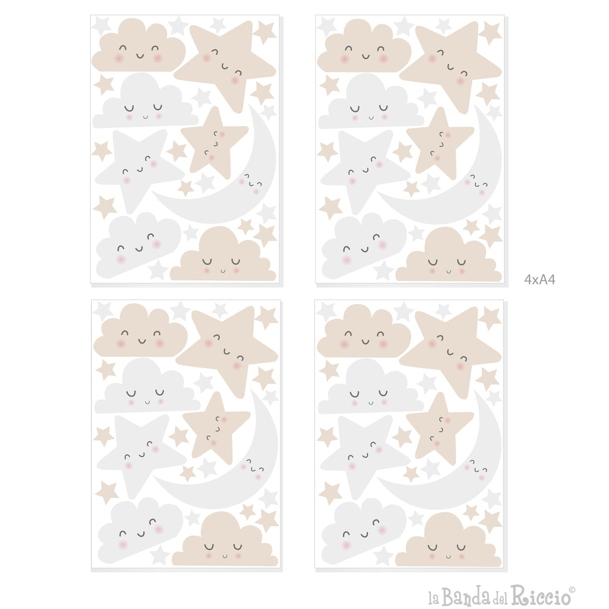 Little Clouds and Stars pattern
