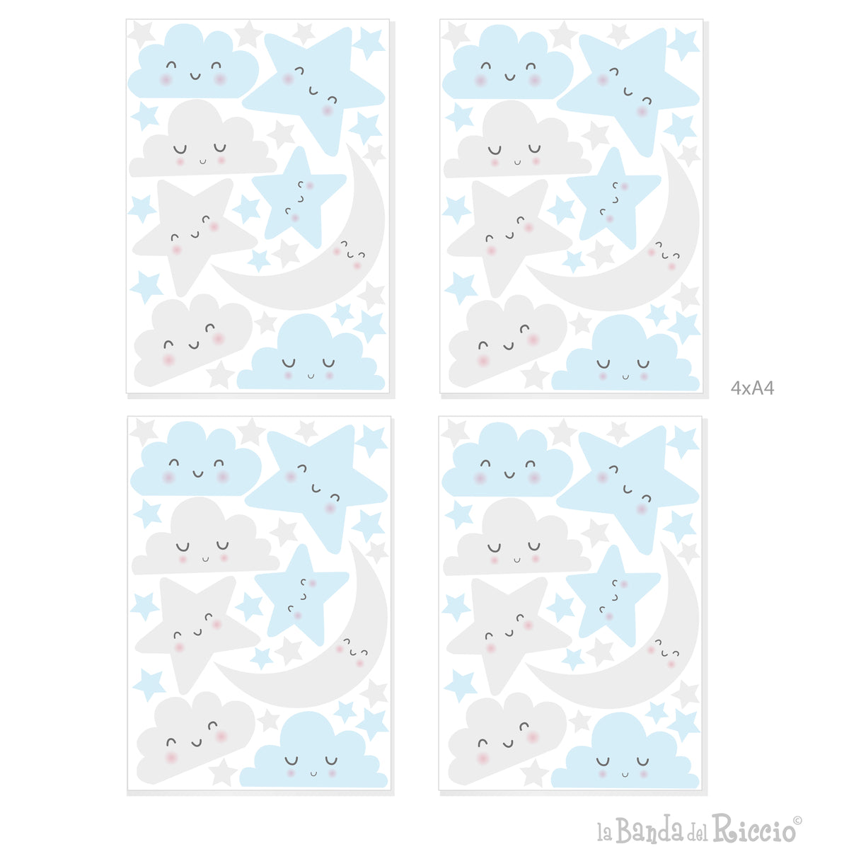 Little Clouds and Stars pattern