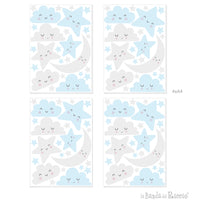Little Clouds and Stars pattern