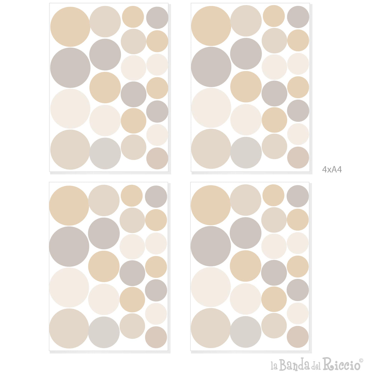 Polka dots Various sizes