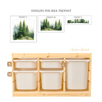 Adesivi per Contenitori IKEA Trofast Il Bosco