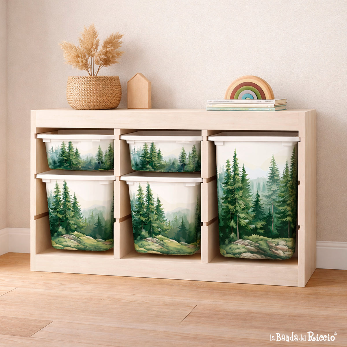 Adesivi per Contenitori IKEA Trofast Il Bosco