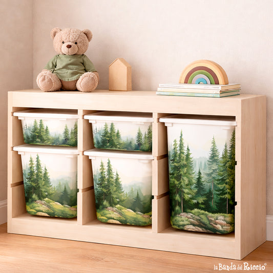 Adesivi per Contenitori IKEA Trofast Il Bosco