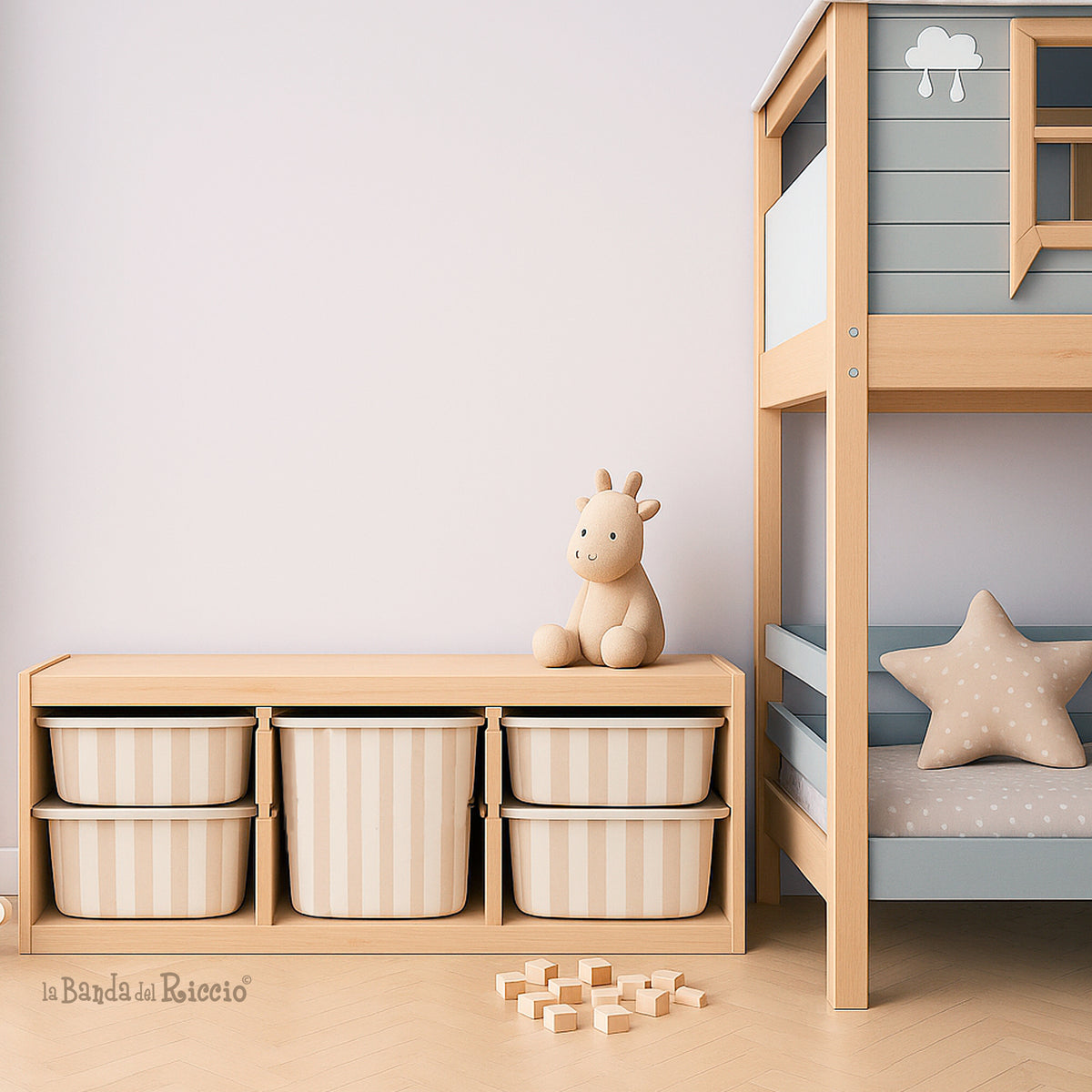 Adesivi per Contenitori IKEA Trofast Righe