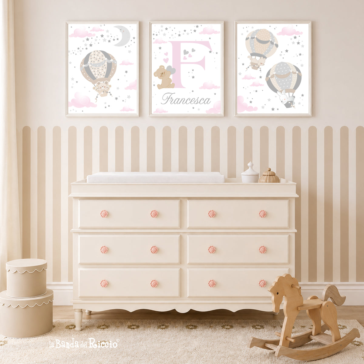 Striped Scalloped Wainscoting