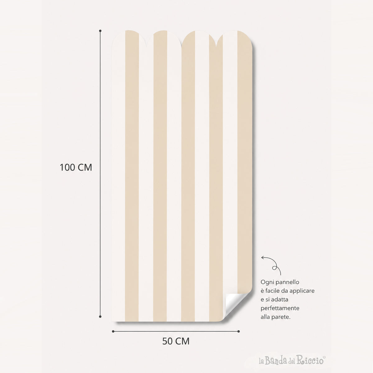 Striped Scalloped Wainscoting
